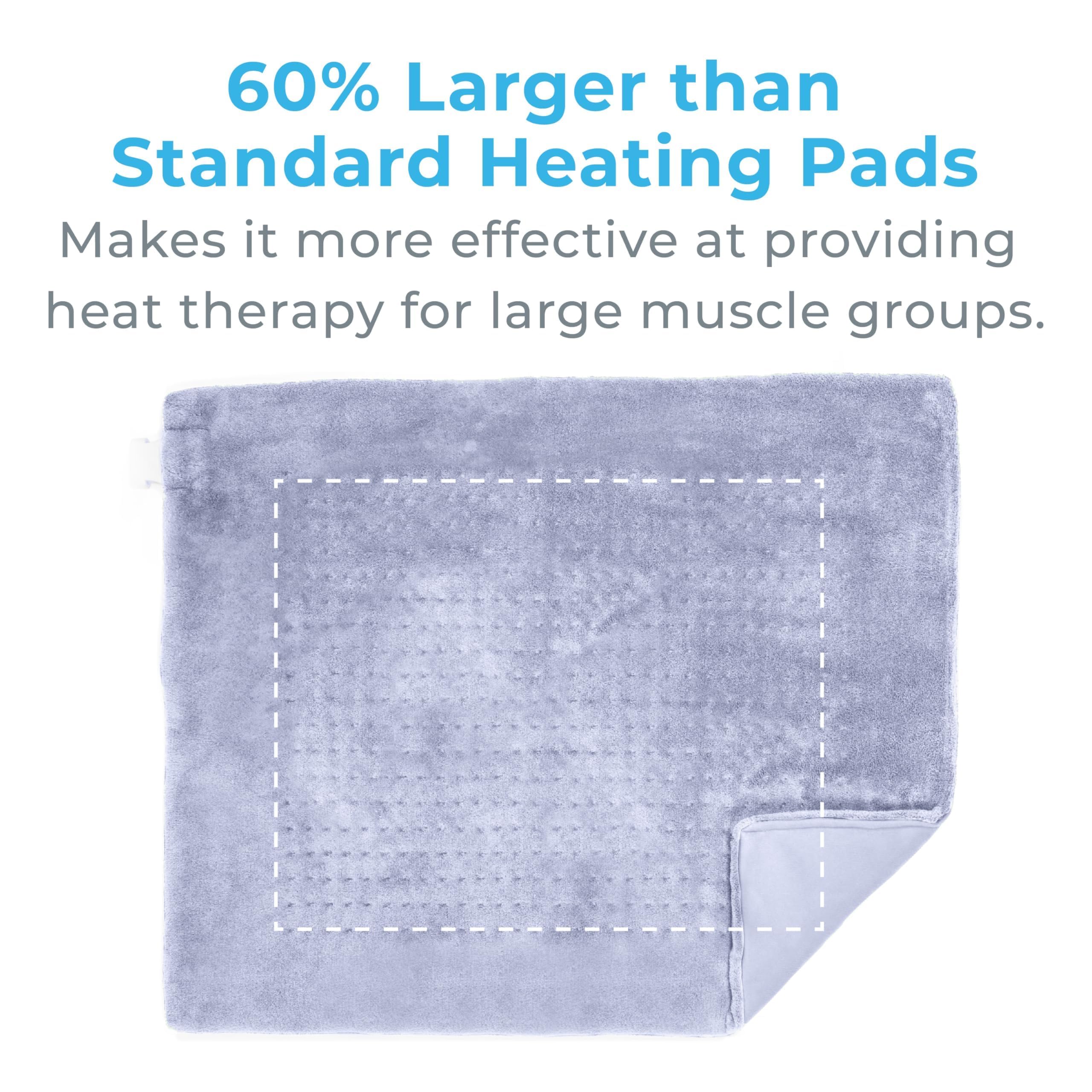 Pure Enrichment PureRelief Ultra-Wide on shoulders using dry heat therapy.