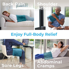 Pure Enrichment PureRelief XL heating pad uses InstaHeat for rapid initial warmth.