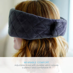 Pure Enrichment Wave Eye Mask features lux micromink fabric for comfort
