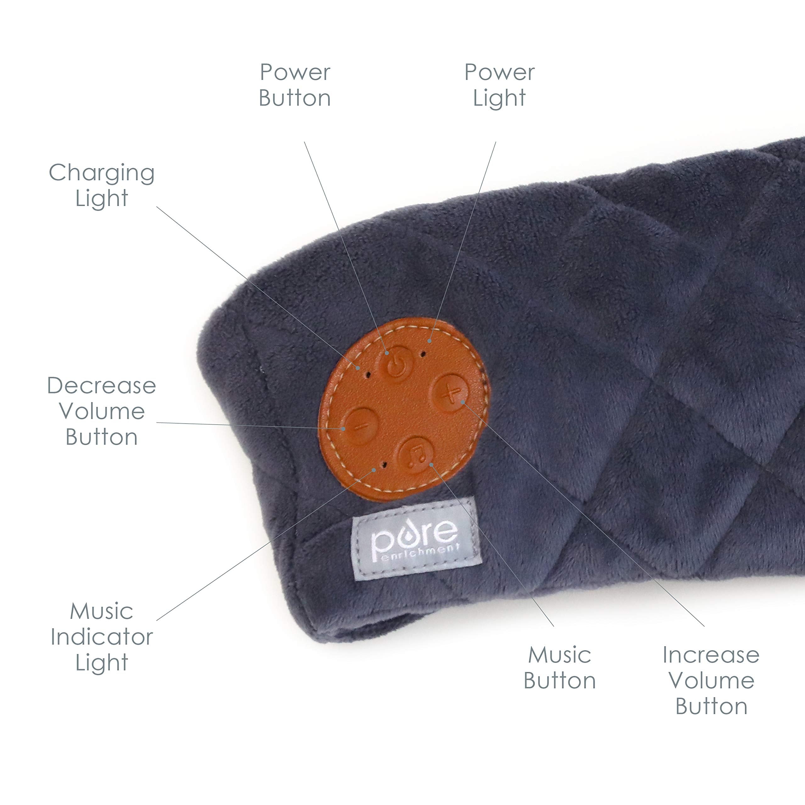 Pure Enrichment Wave Eye Mask offers three white-noise sounds for relaxation