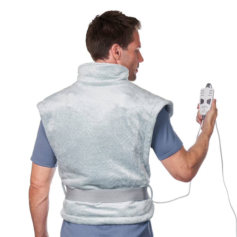 Pure Enrichment WeightedWarmth pad front view with plush fabric for cozy warmth.
