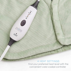 4 heat settings selectable via easy controller for personalized warmth.