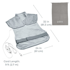 Moist heat option ready on the Pure Enrichment WeightedWarmth pad.