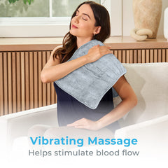 Pure Enrichment WeightedWarmth plush fabric detail for luxurious comfort
