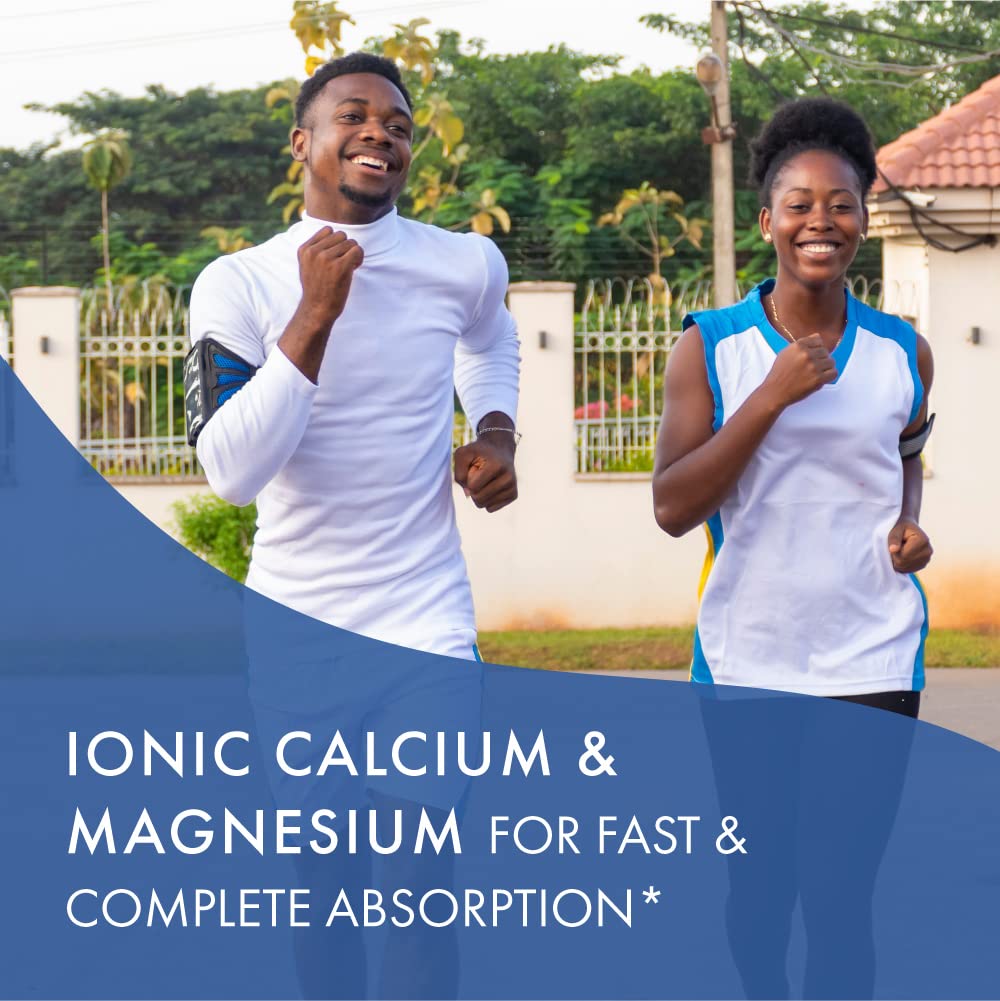 Pure Essence Ionic Fizz Calcium Plus ingredients label highlights magnesium and trace minerals.