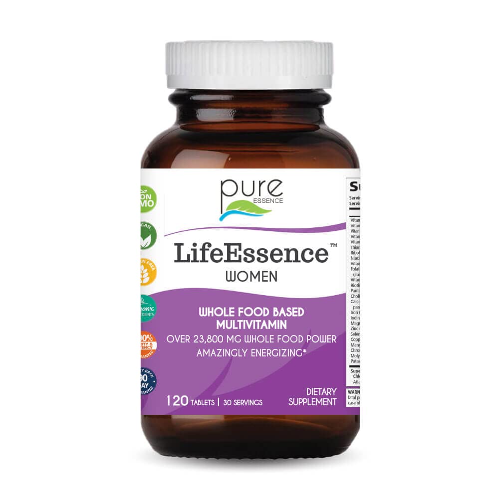 Pure Essence Labs LifeEssence Women's Formula bottle for daily vitality