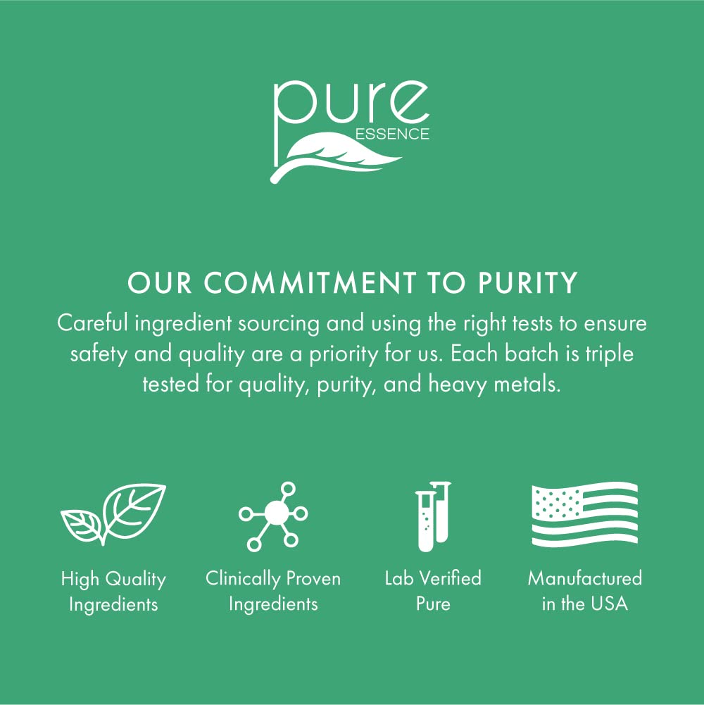 Pure Essence Labs Transitions packaging with box and bottle signals premium menopause support