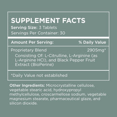 Pure for Men Pump Enhancer ingredients L-Arginine and L-Citrulline for blood flow support