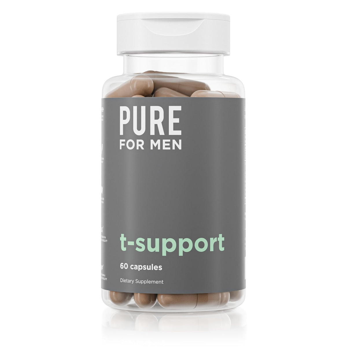 Pure for Men T-Support bottle front energizing training sessions