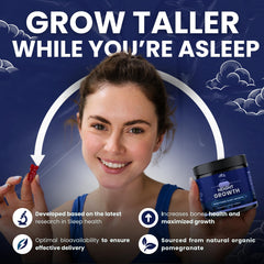 Pure Health Max Heightener gummies berry texture highlighting tasty bedtime routine