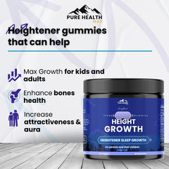 Pure Health Max Heightener melatonin 1mg bottle signals sleep support benefits
