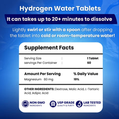 PHM tablet dissolving in water to create a ready drink