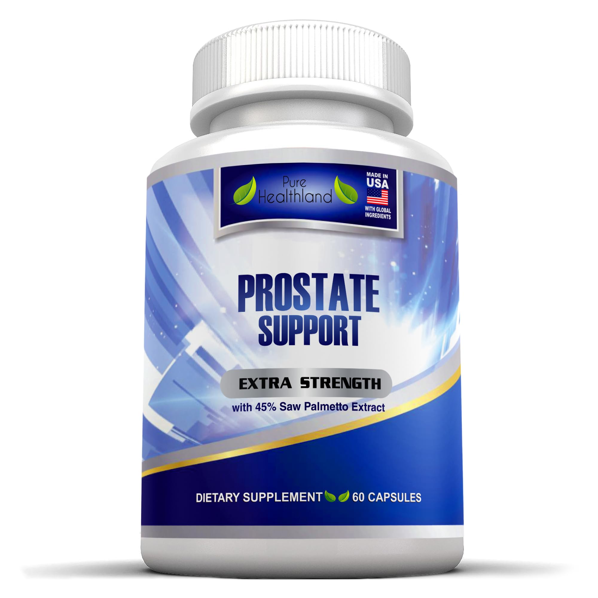 Pure Healthland Prostate Health Supplement bottle for daily support and easy supplementation.