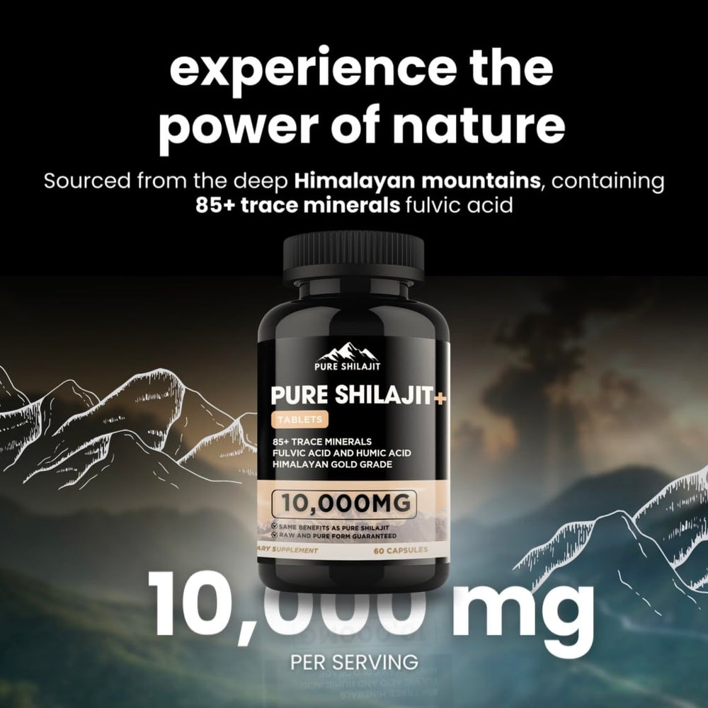 Pure Himalayan Shilajit Capsules fast-acting formula delivers quick support.