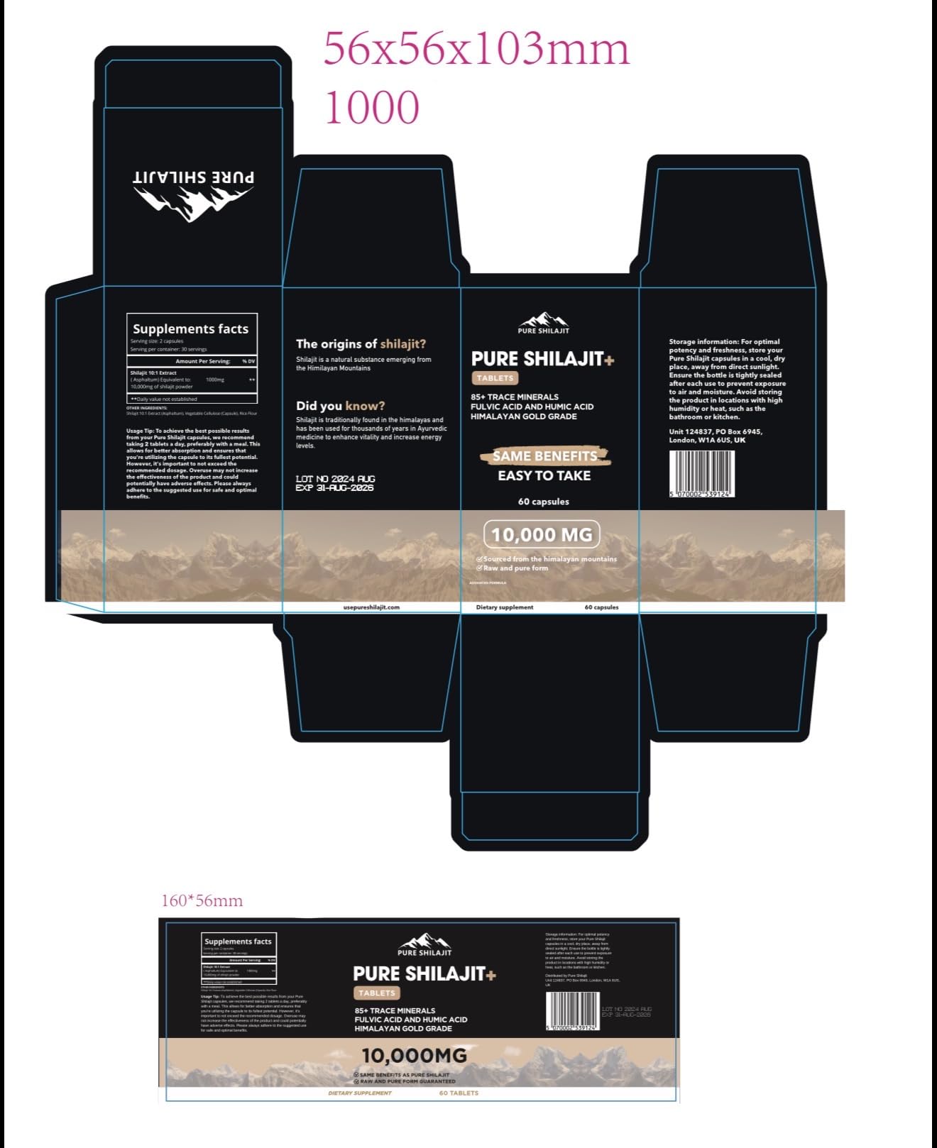 Pure Himalayan Shilajit Capsules fulvic-acid rich resin supports minerals and vitality.