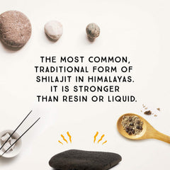 Pure Himalayan Shilajit fulvic acid-rich formula with visible mineral content for daily balance.