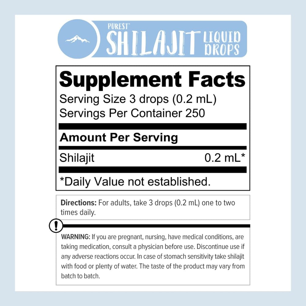 Pure Himalayan Shilajit Liquid Drops macro view highlights fulvic acid richness.