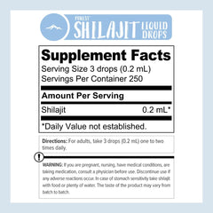 Pure Himalayan Shilajit Liquid Drops macro view highlights fulvic acid richness.