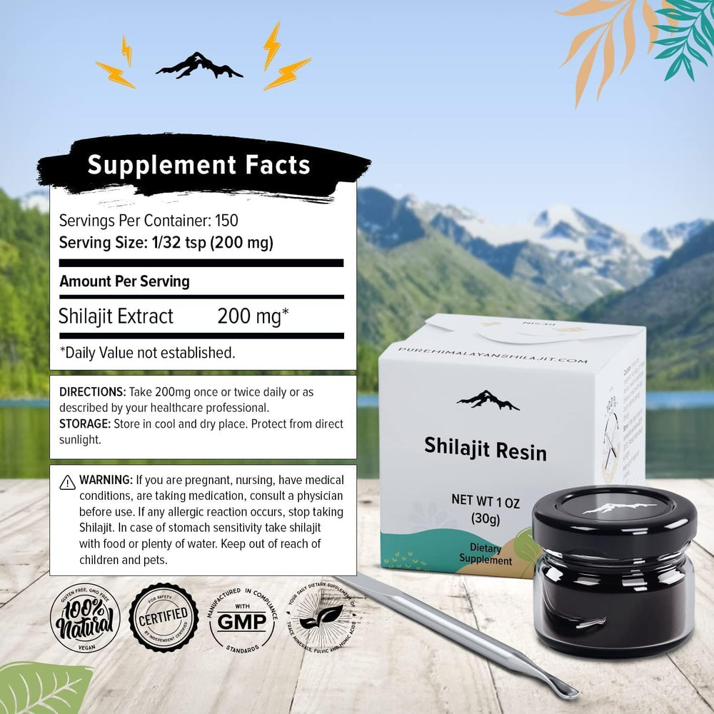 US third party lab tested seal on Pure Himalayan Shilajit packaging