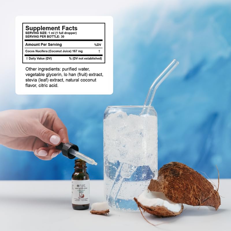 Dropper in hand ready to flavor water anytime.