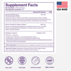 Pure Micronutrients menopause night use shot hints restful evenings