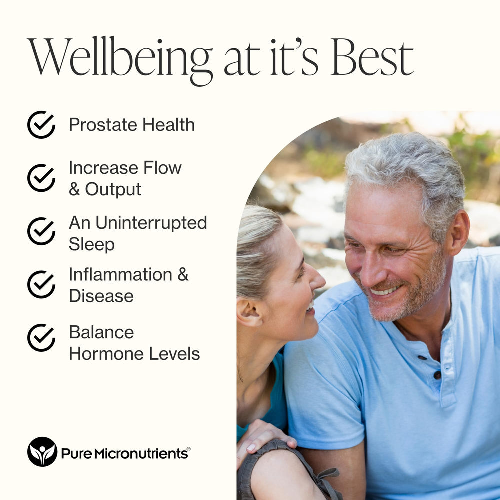 Pure Micronutrients Prostate Health capsules closeup easy-to-take daily use