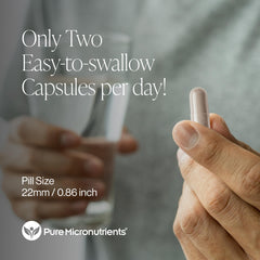 Pure Micronutrients Prostate Health daily-dose image conveys consistent daily use