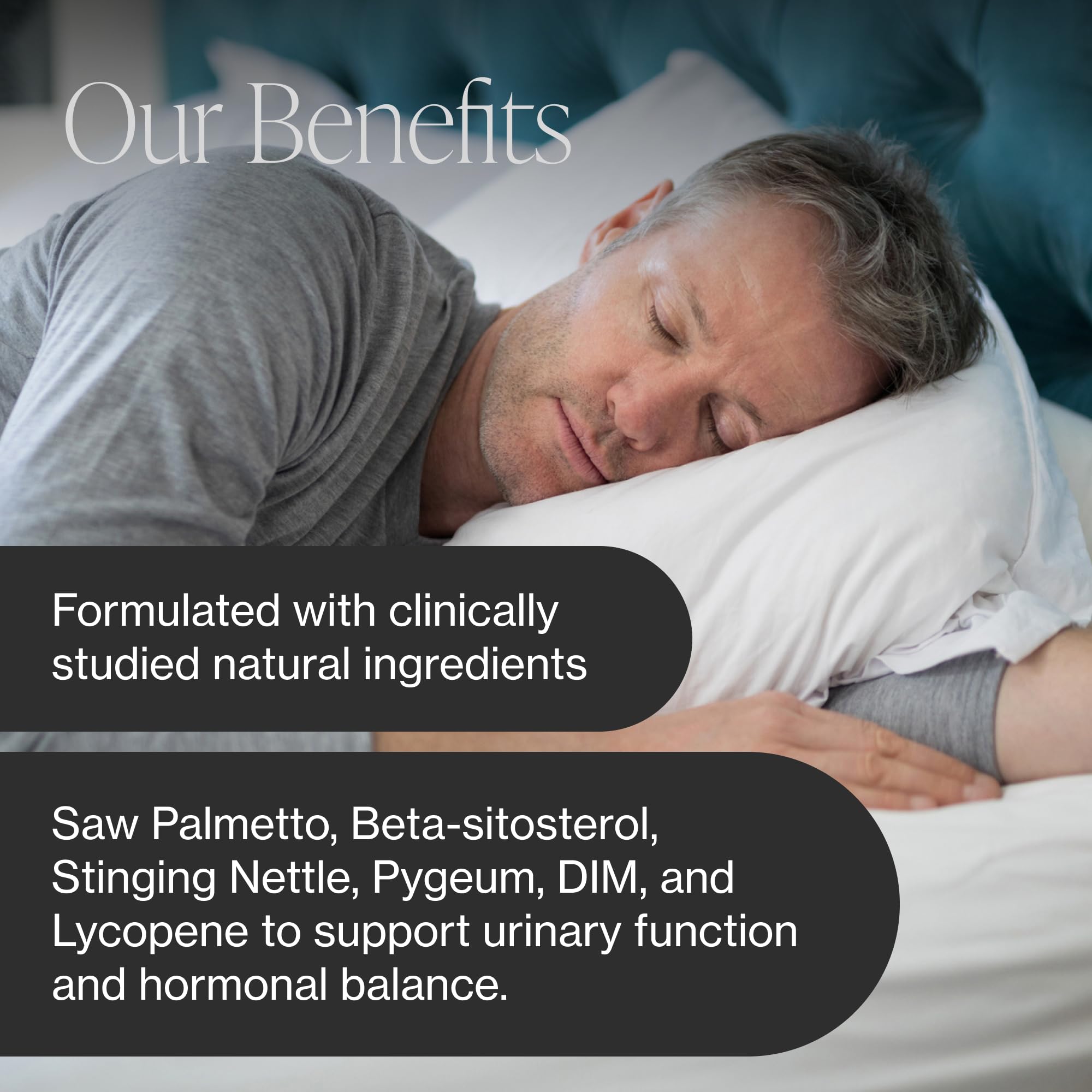 Pure Micronutrients Prostate Health packaging front highlights natural ingredients and testing