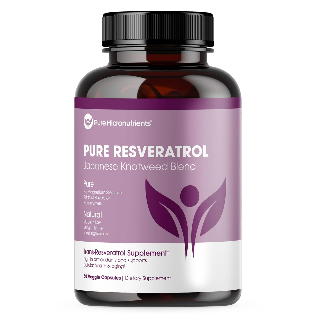 Pure Micronutrients Pure Resveratrol capsules highlight potent heart and immune support.
