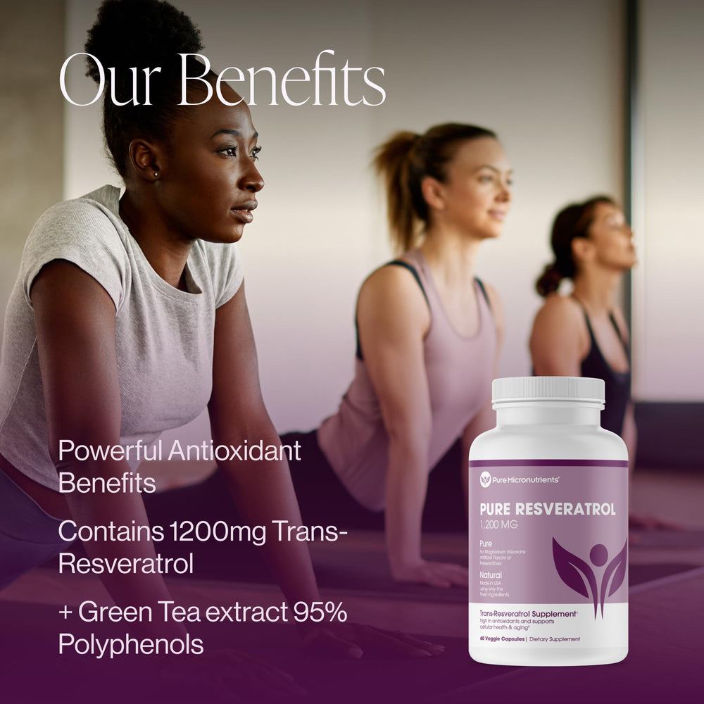 Pure Micronutrients resveratrol-label close-up shows high-purity trans-resveratrol.