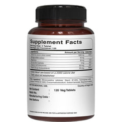 Magnesium oxide inclusion shown on the product label