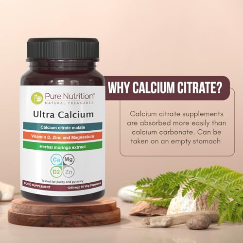 Pure Nutrition Natural Treasures vitamin D 400 IU illustration highlights bone nutrient support