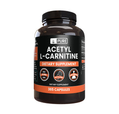 Pure Original Ingredients Acetyl L-Carnitine bottle front for purity and dosage.