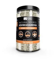 Pure Original Ingredients Ashwagandha bottle with label for easy dosing