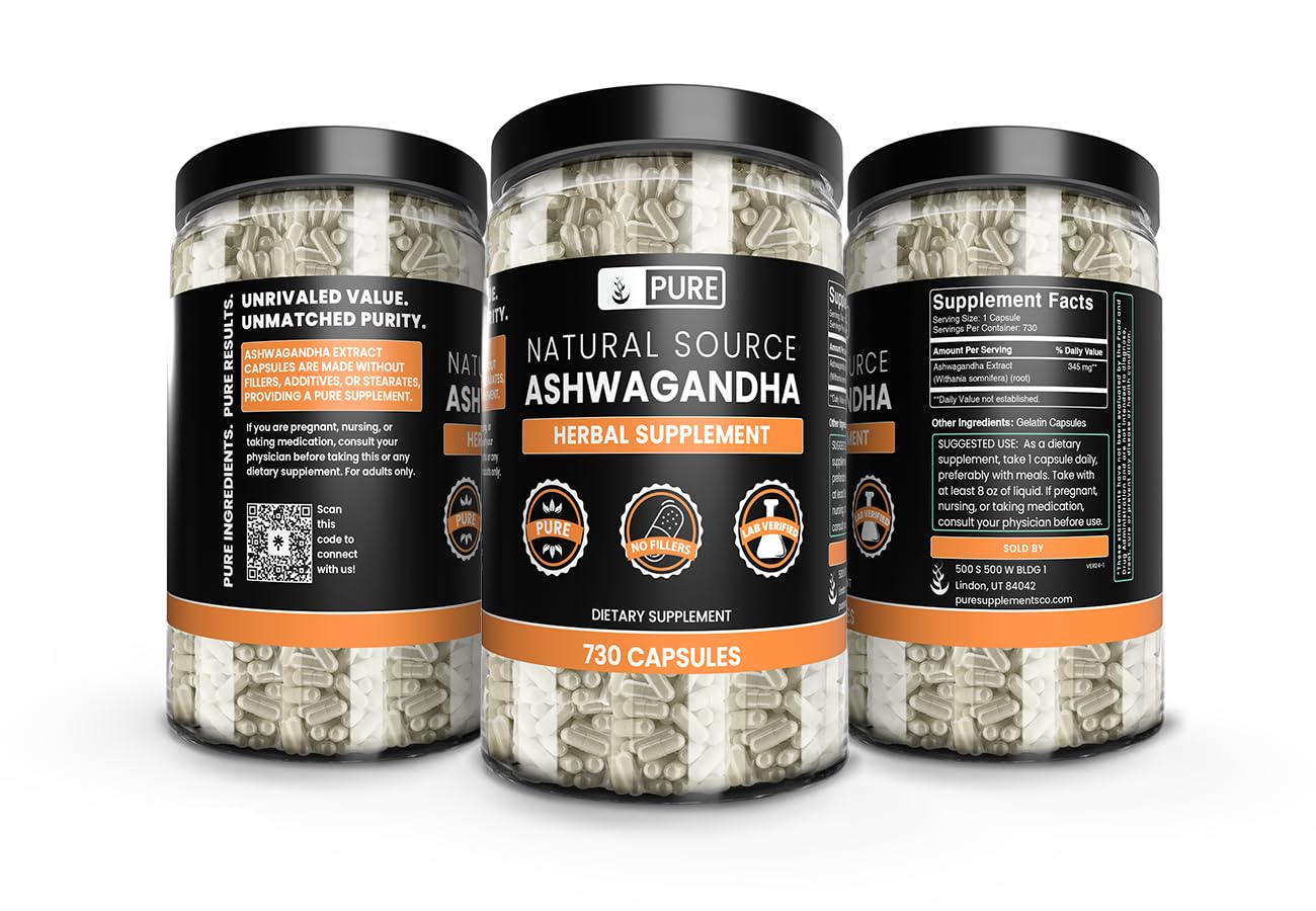Pure Original Ingredients Ashwagandha packaging in Utah facility