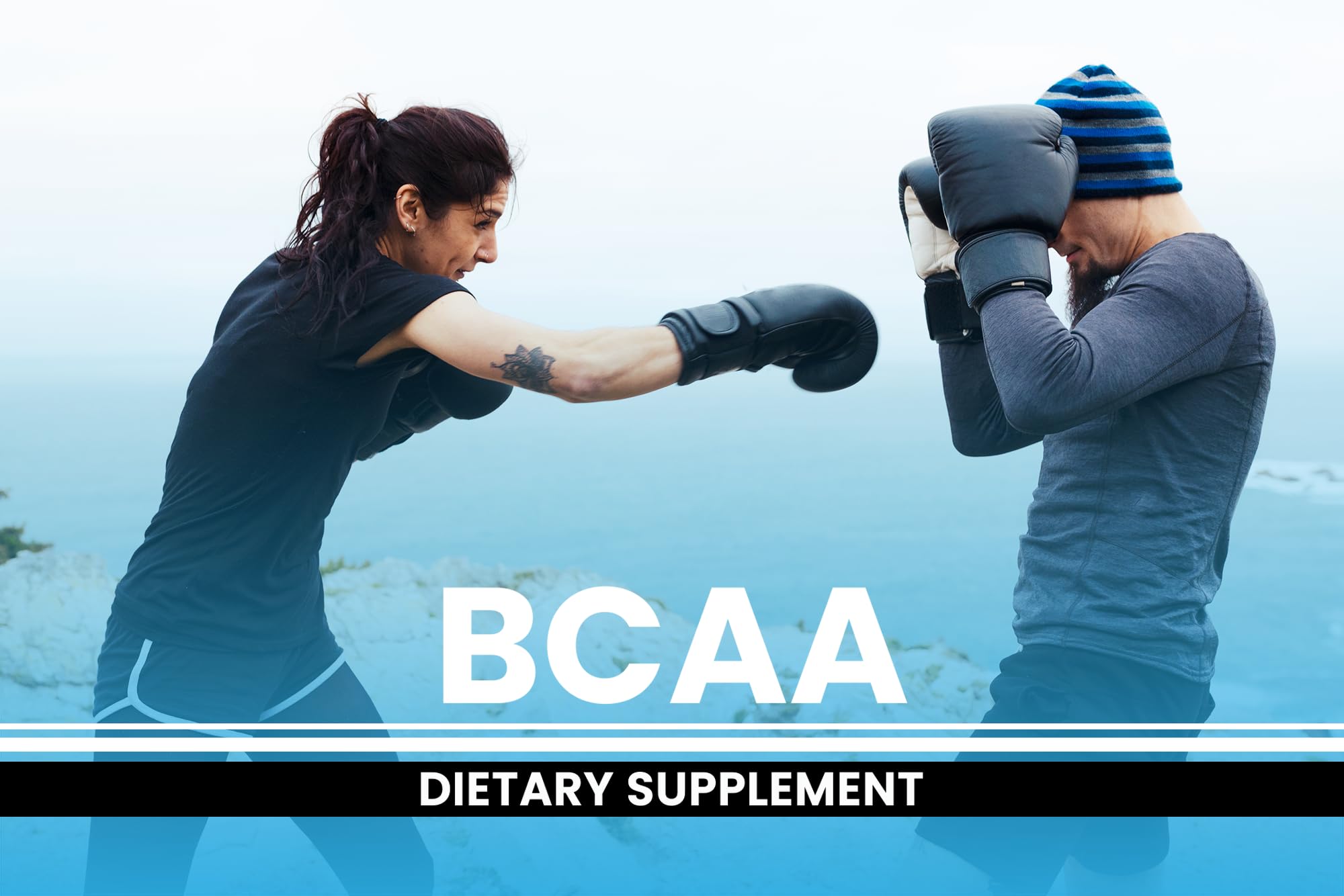 Pure Original Ingredients BCAA powder in reusable shaker bottle