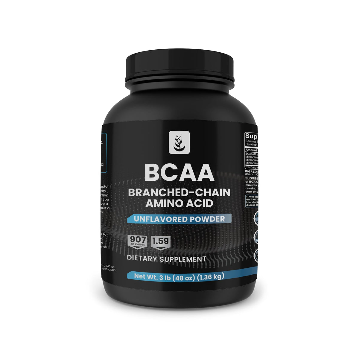 Pure Original Ingredients BCAA powder tub for easy workouts