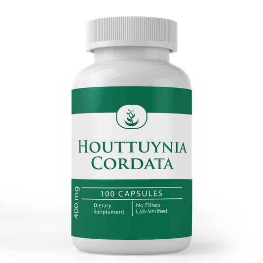 Pure Original Ingredients Houttuynia Cordata capsules bottle showing pure, additive-free design