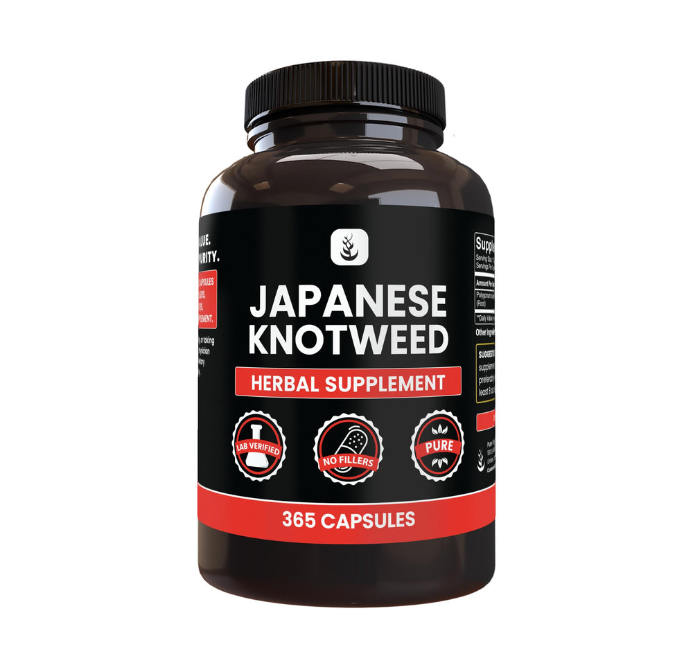 Pure Original Ingredients Japanese Knotweed bottle for daily supplementation.