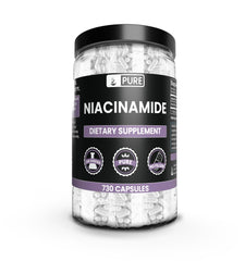 Pure Original Ingredients Niacinamide bottle with capsules for a pure vitamin B3 daily supplement