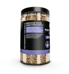 Pure Original Ingredients Passion Flower Extract capsules, close-up shows single-ingredient purity