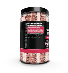 Pure Original Ingredients Pomegranate Extract label-closeup highlighting lab-verified purity