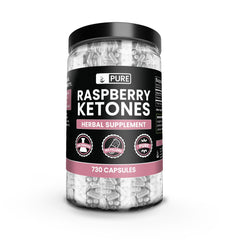 Pure Original Ingredients Raspberry Ketone capsules in bottle for daily use