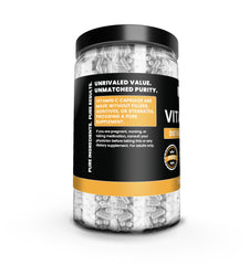Lab-verified Pure Original Ingredients Vitamin C capsules emphasize pure formulation.