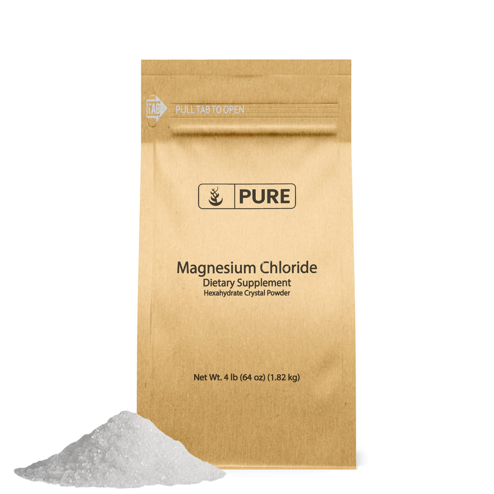 Pure Original Magnesium Chloride crystal powder ready for daily mineral intake