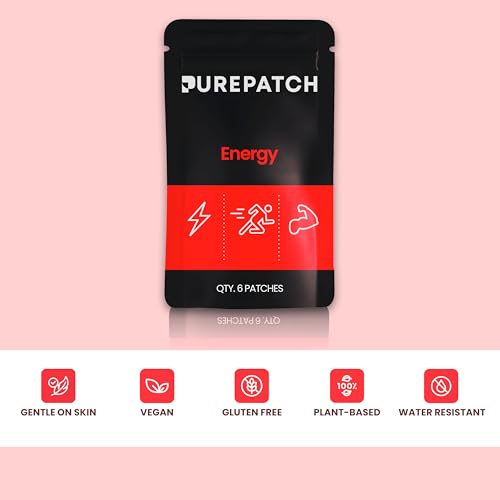 Pure Patch Energy Patch worn on skin for a subtle daytime boost.