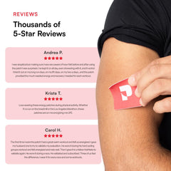 Water-resistant design of Pure Patch Energy Patch for all-day wear.