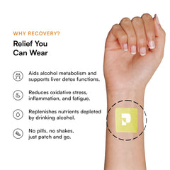 Pure Patch Recovery Patch being applied demonstrates use without pills.