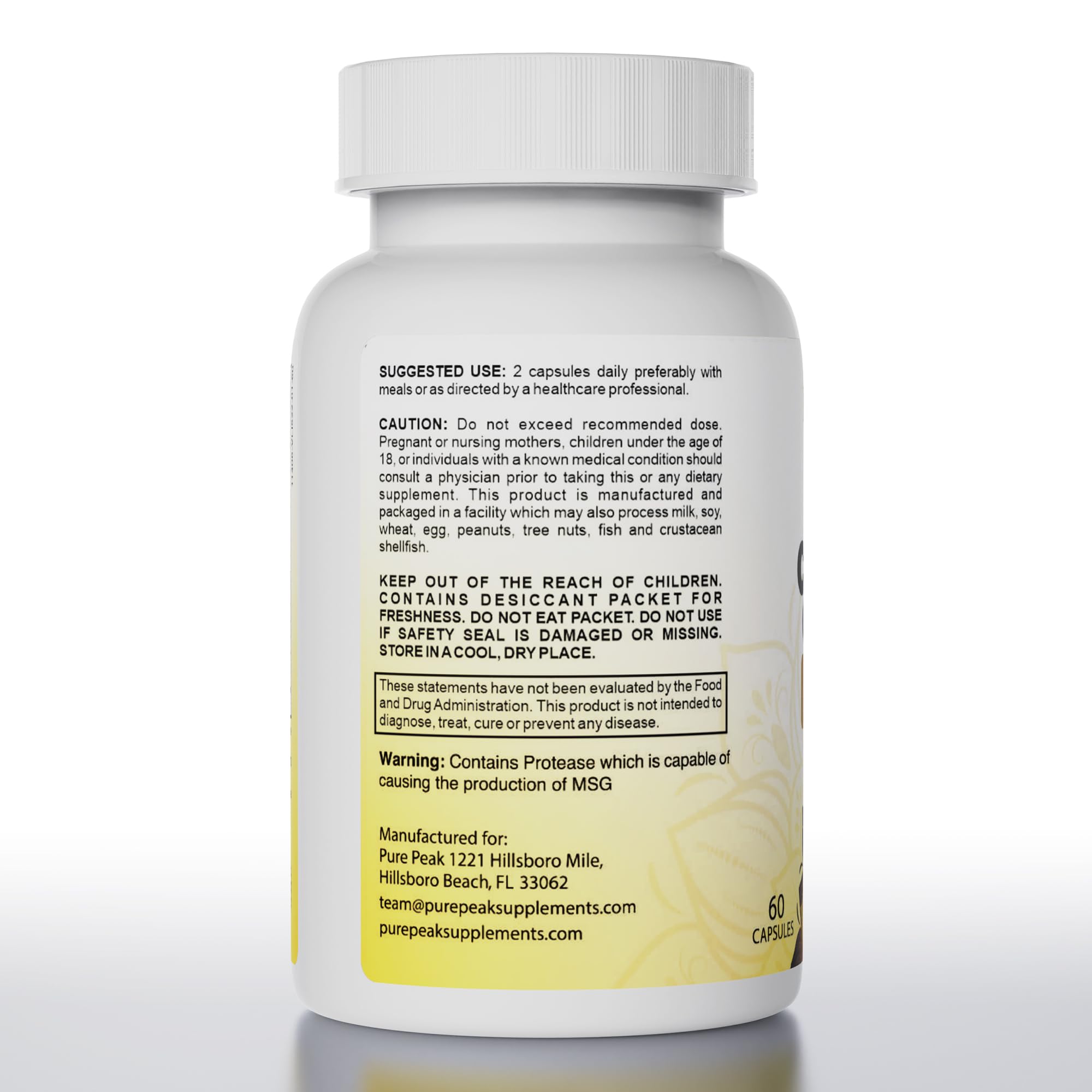 Pure Peak Candida Cleanse capsules ready for daily use