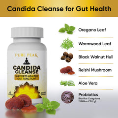 Blended herbs oregano wormwood black walnut caprylic acid in the formula